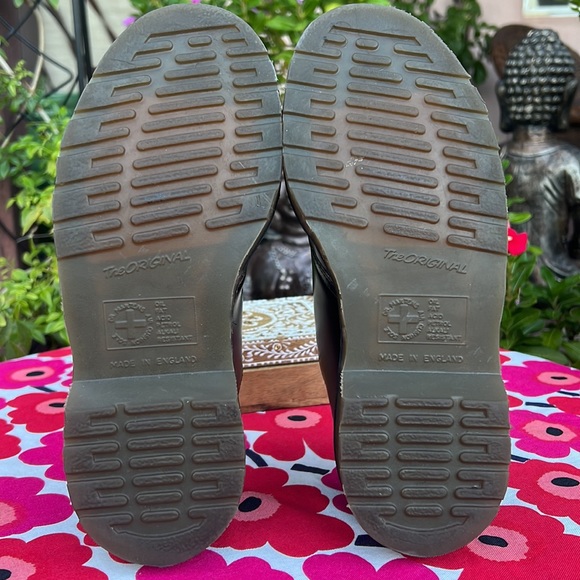 🏴󠁧󠁢󠁥󠁮󠁧󠁿 Dr. Martens MIE Vintage Monk Strap Black Oxfords UK 4 - Picture 10 of 17